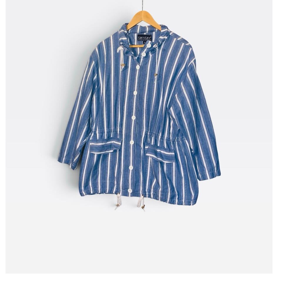 Karen Kane blue and white jacket size M